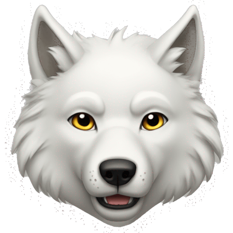 Bara white wolf emoji