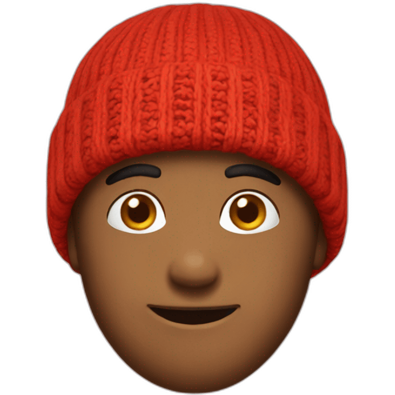 red beanie emoji