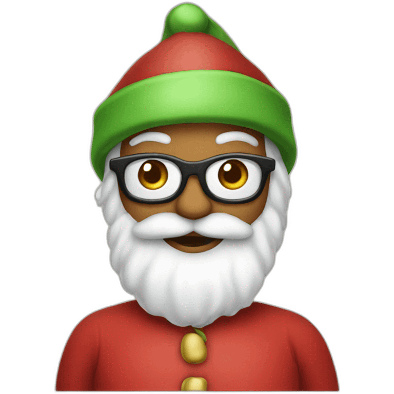 seedling disguised as santa clause emoji