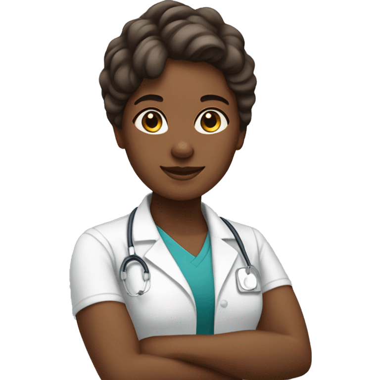 Physiotherapist women brown skin emoji