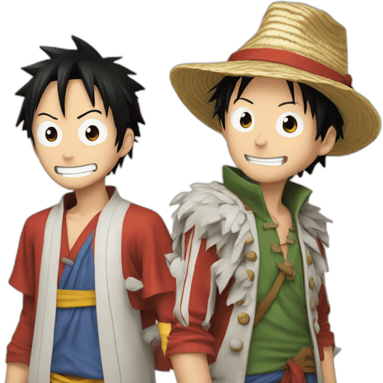 Luffy and hanckok emoji