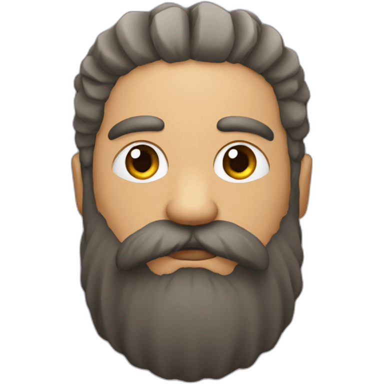 Komodo with beard emoji