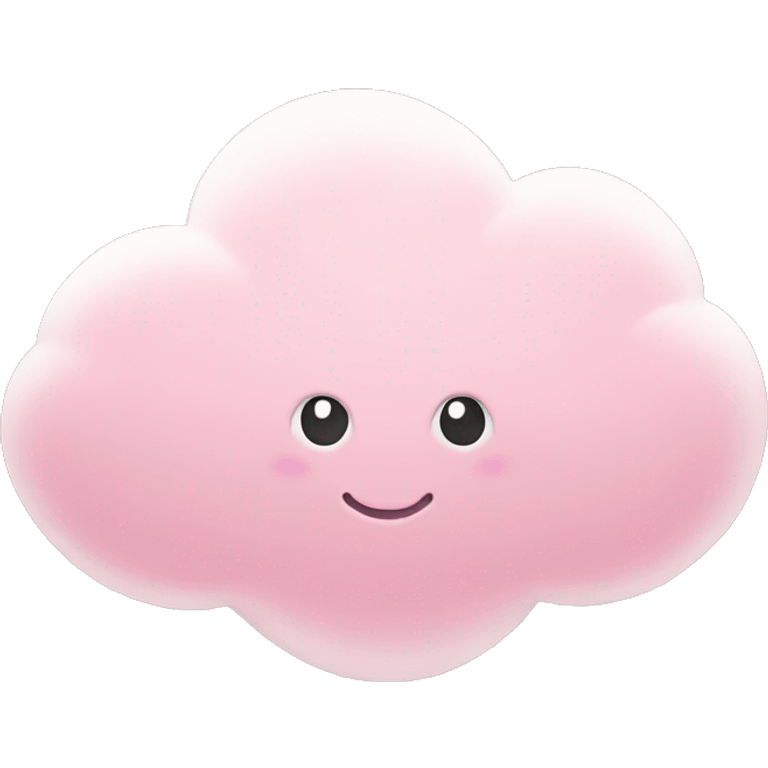 Pastel pink cloud emoji