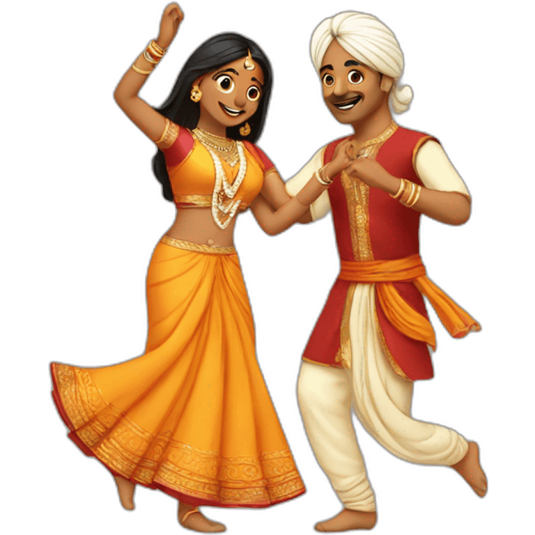 Indian couples dancing  emoji