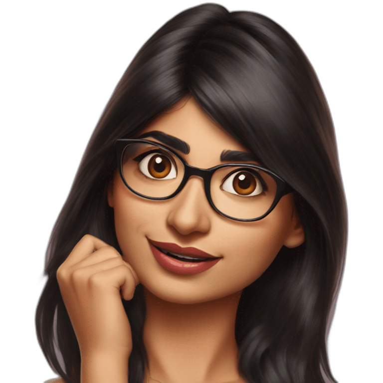 mia khalifa pinup hyperrealistic emoji