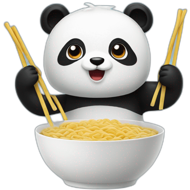 Panda noodles emoji