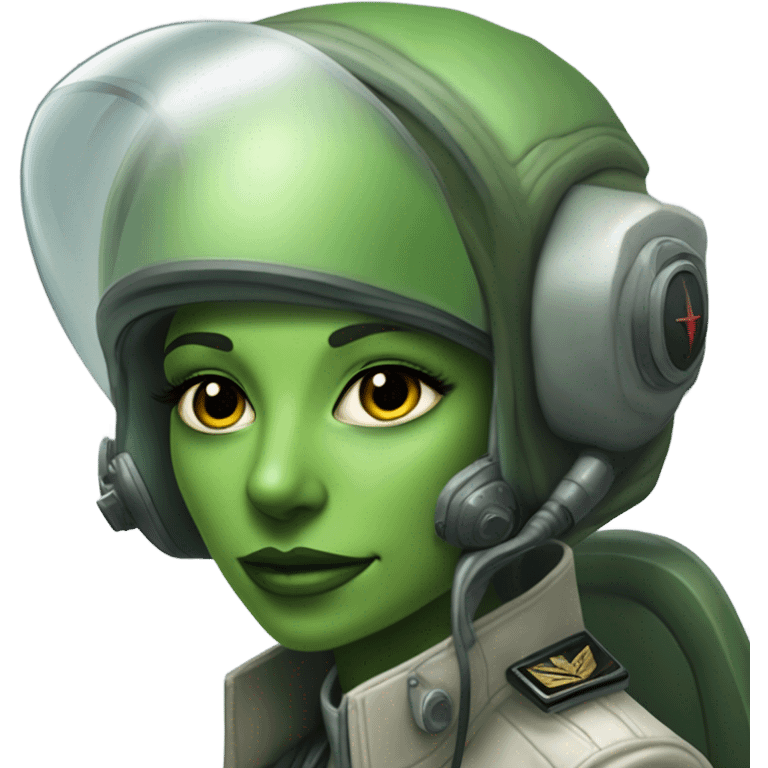 green alien reptilian woman pilot emoji