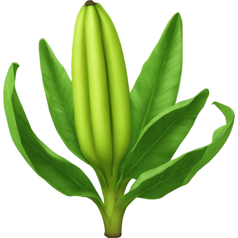 Planta de platano verde emoji