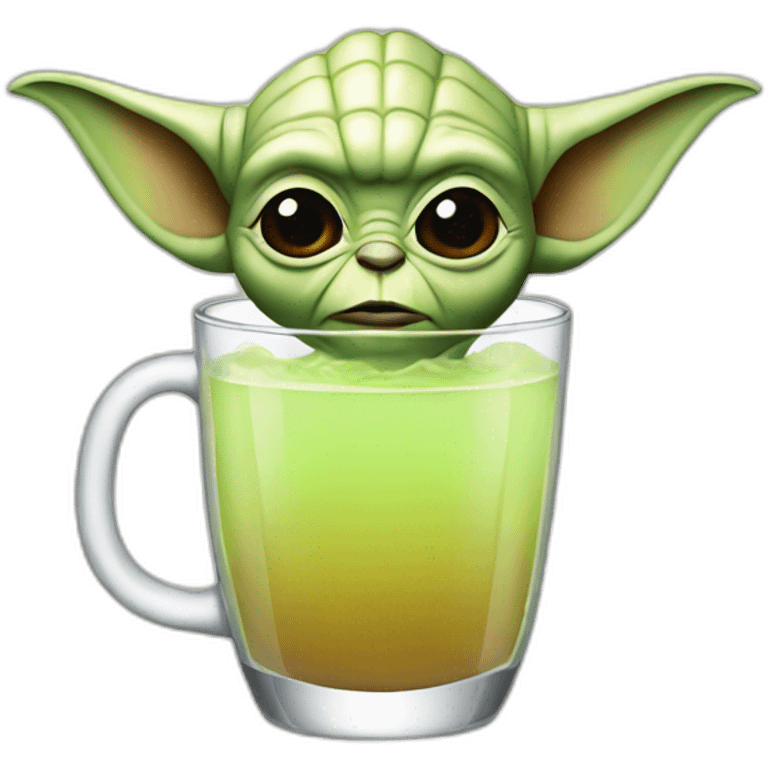 Yoda drink emoji