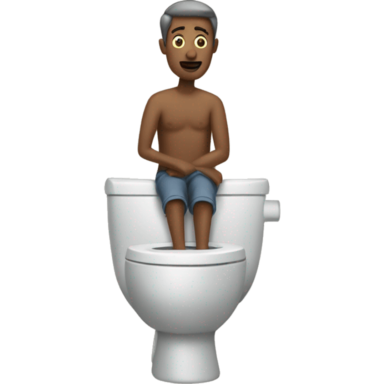 Man in a toilet  emoji