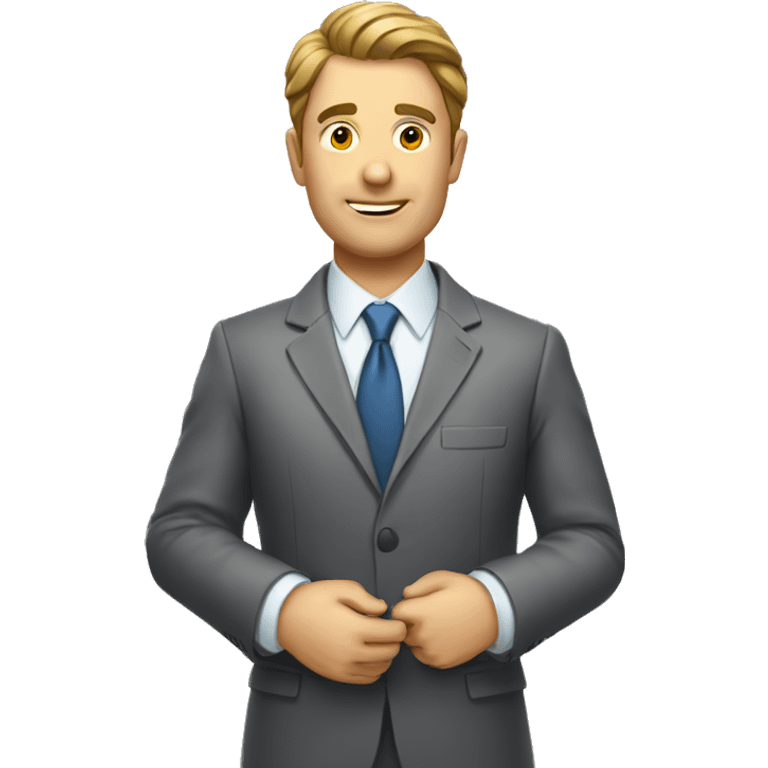 A broker man who deals in stock market emoji