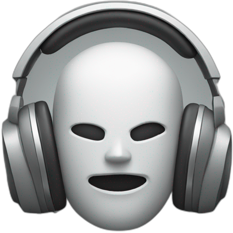 android logo listening to music emoji