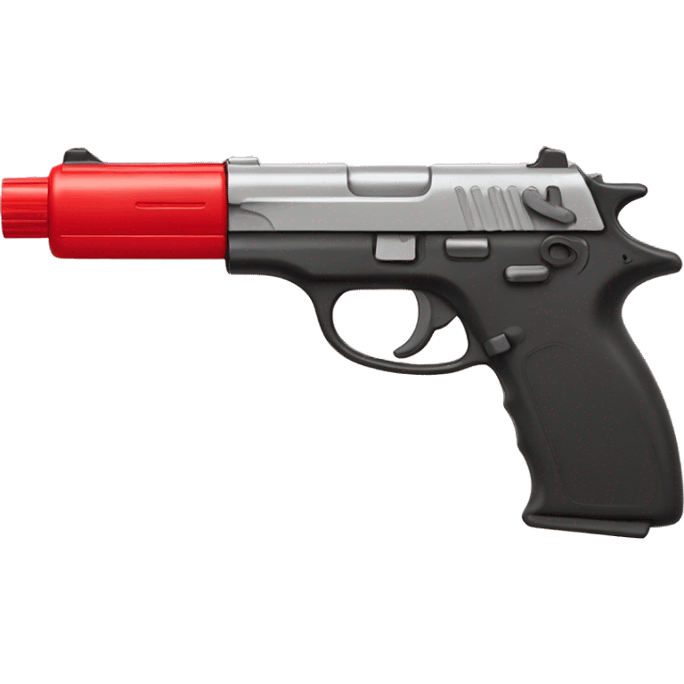 red plastic money shooter emoji