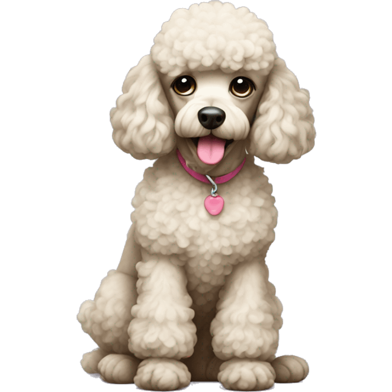 poodle sitting emoji