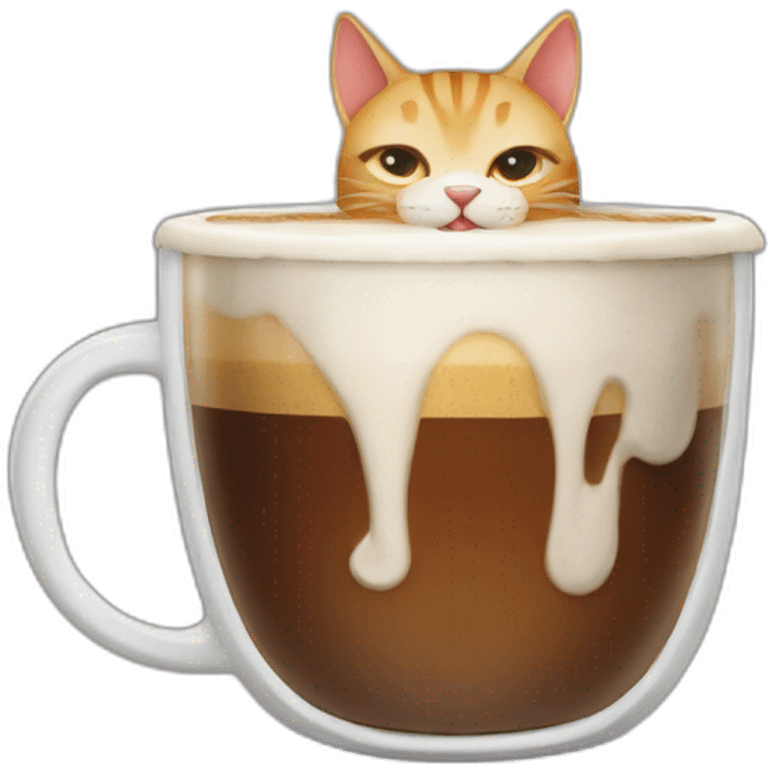 cat drink coffee emoji