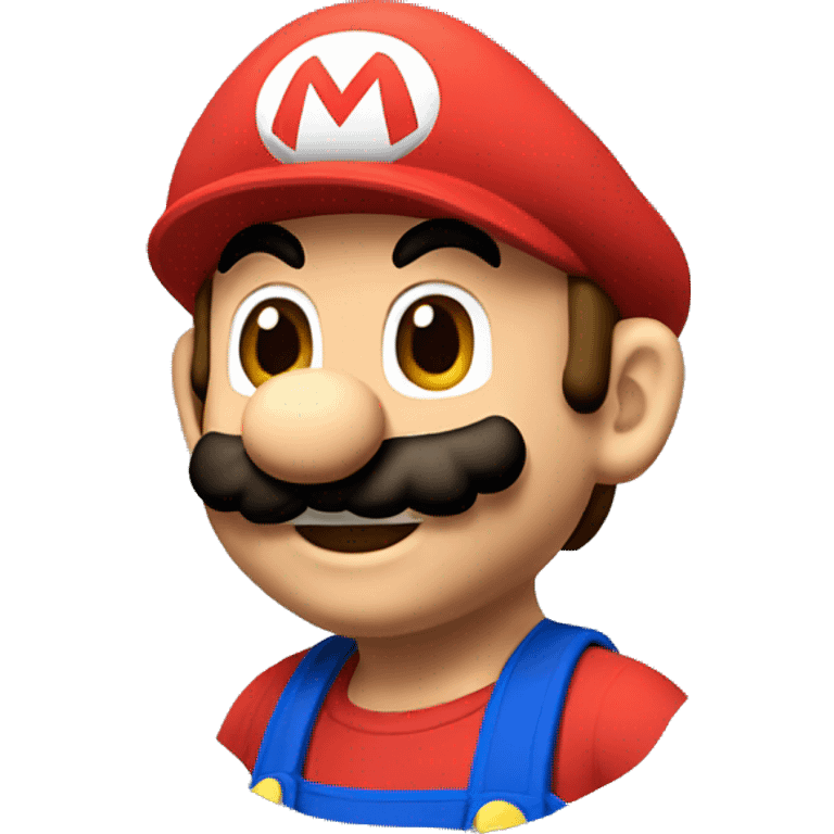 Mario tête mario emoji