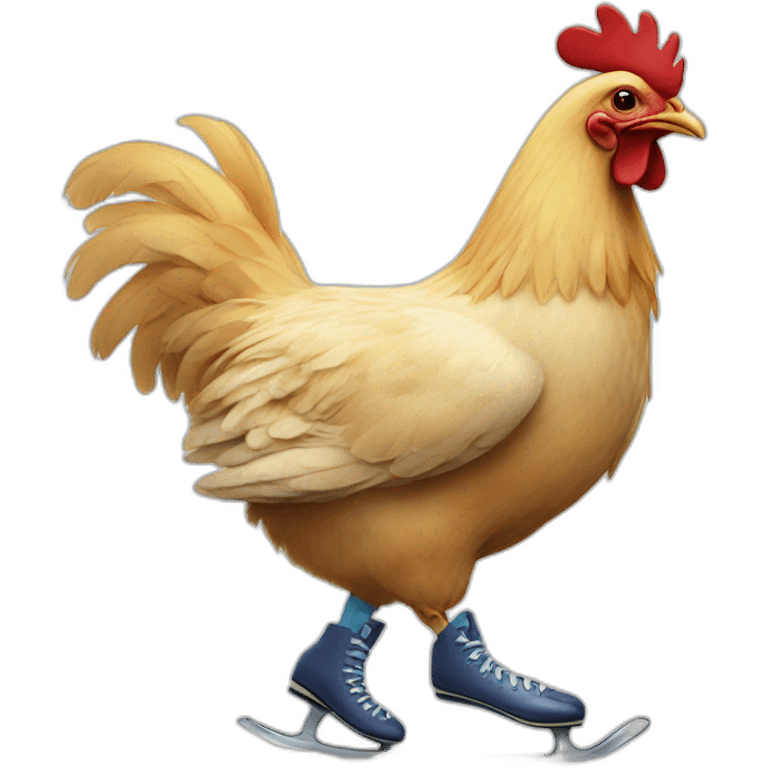 iceskating chicken emoji