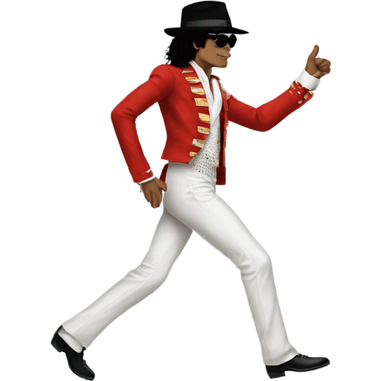 Michael Jackson moonwalking  emoji