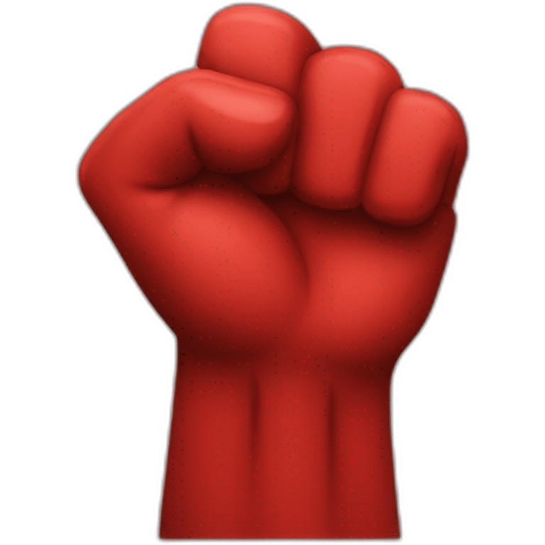 raised fist emoji red emoji