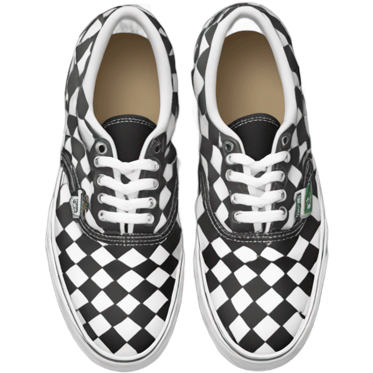 Checkered vans shoes emoji