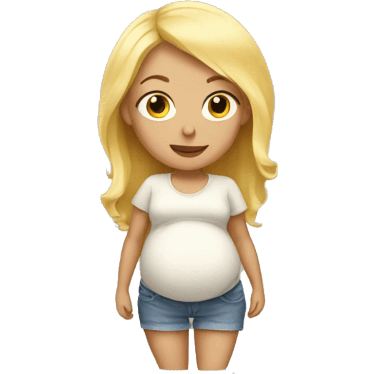 blond pregnant  emoji