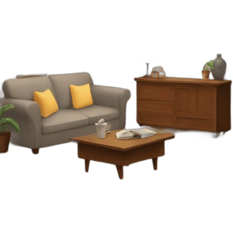 cozy living room emoji