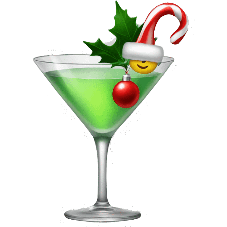 Christmas martini emoji