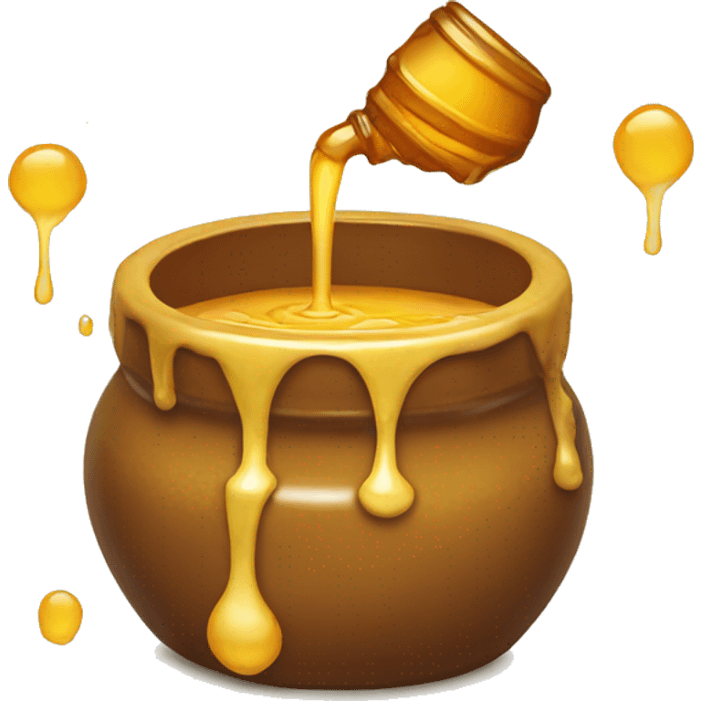 Honey pot dripping emoji