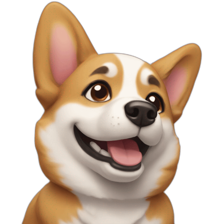 happy corgy emoji