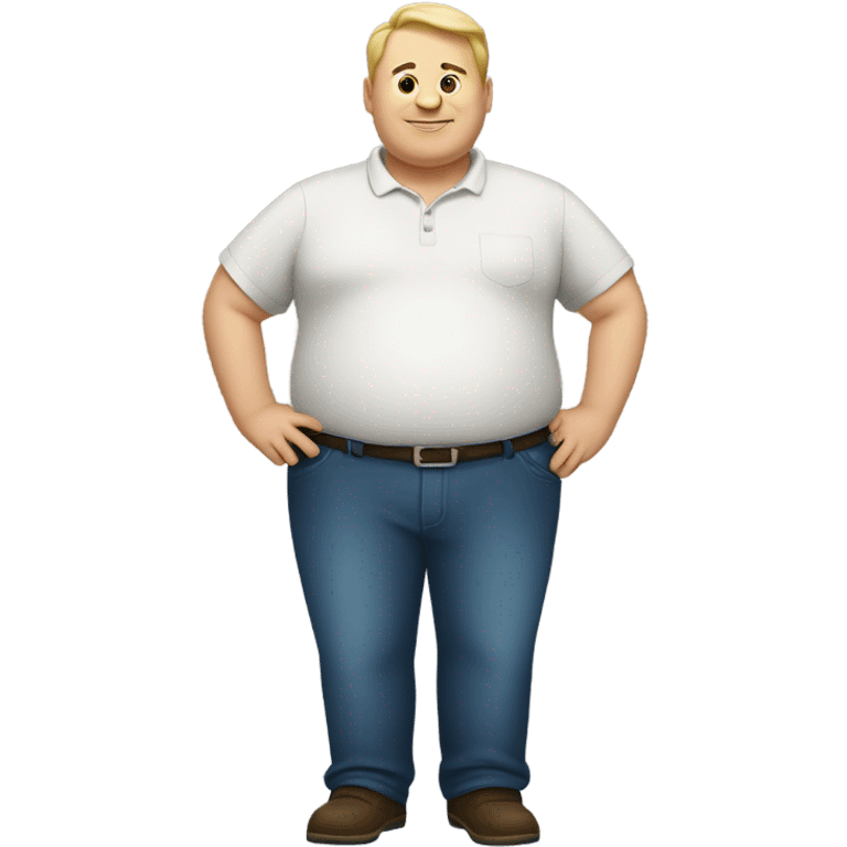 Fat white man emoji