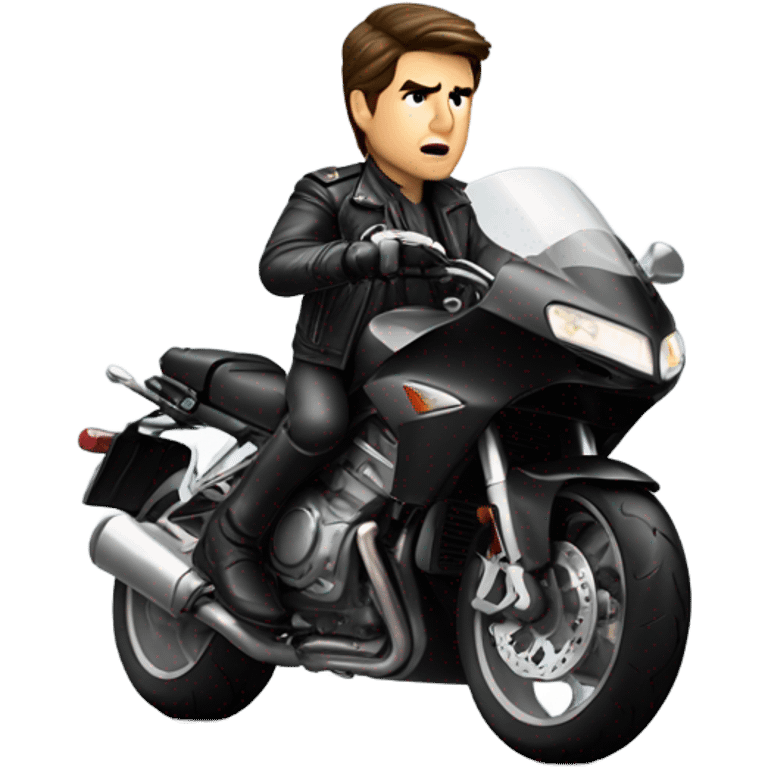 tom cruise riding a motorbike emoji