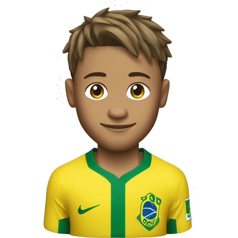 neymar jr, with the brazil shirt emoji