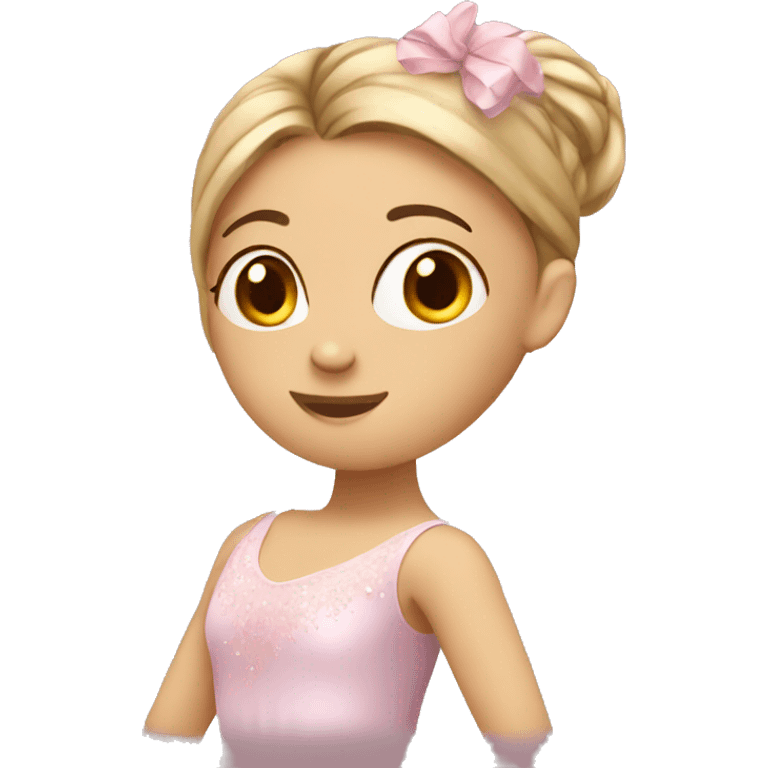 ballerina studying english emoji