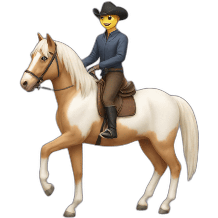 Cat on a horse emoji