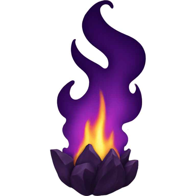 Dark purple fire  emoji