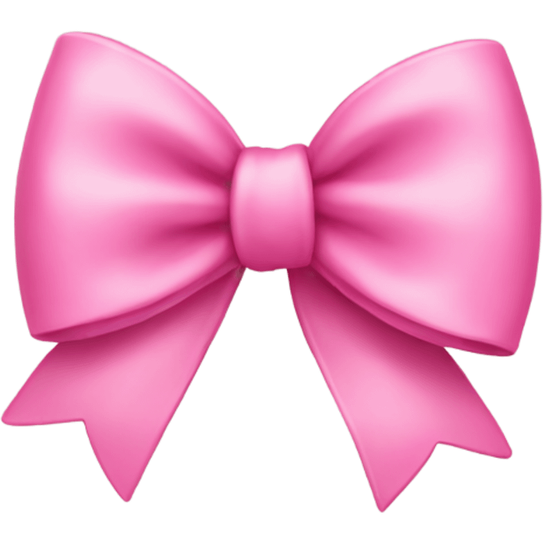 Cute pink bow emoji