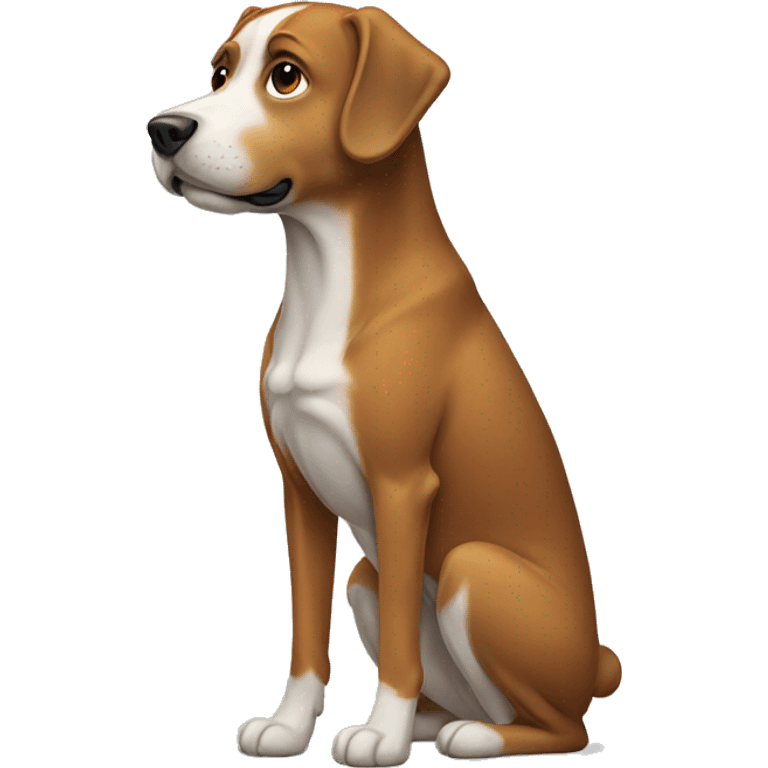 dog standing side view emoji