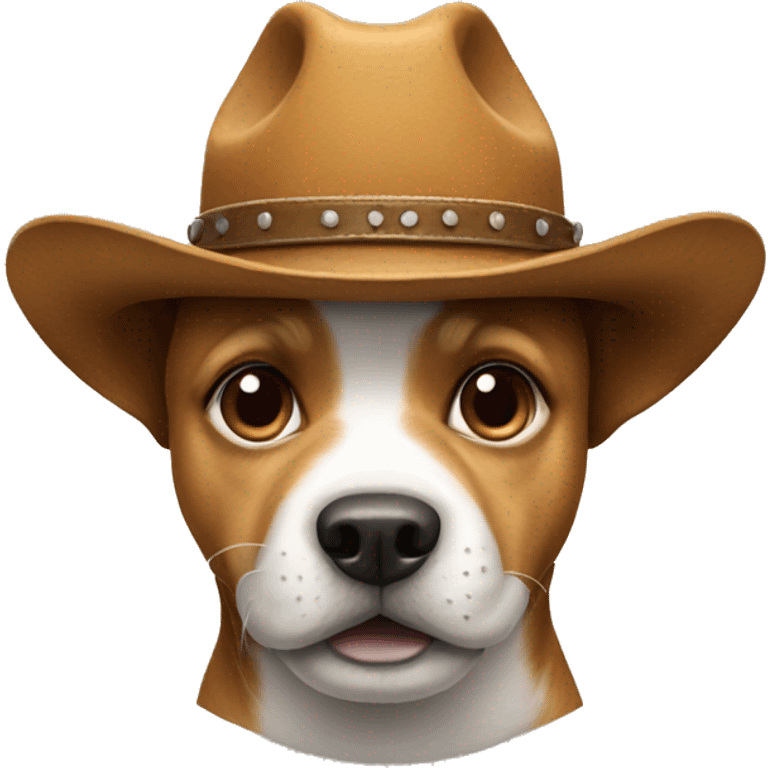 dog with cowboy hat emoji