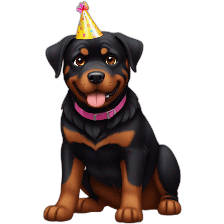 rottweiler birthday emoji