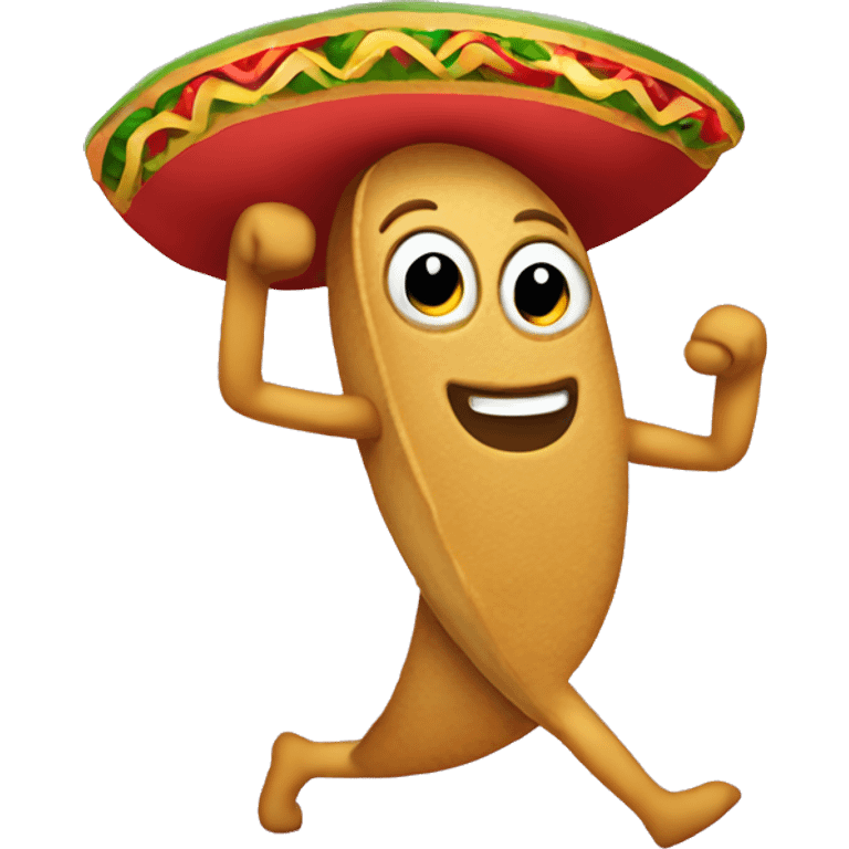 Dancing taco emoji