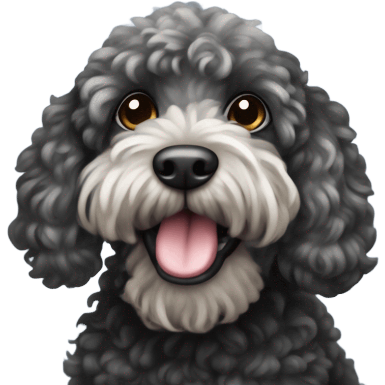 black cockapoo  emoji