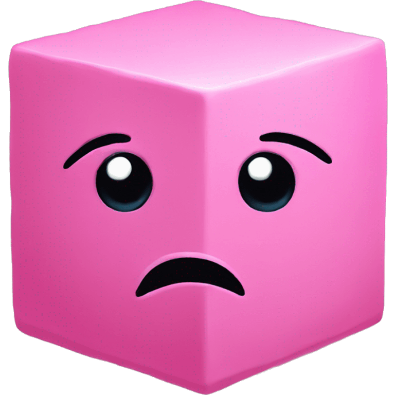 Cube Pink
 Saddened emoji