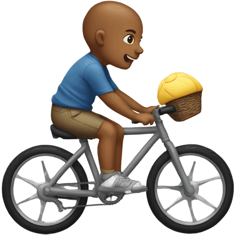 Baby ride bike  emoji