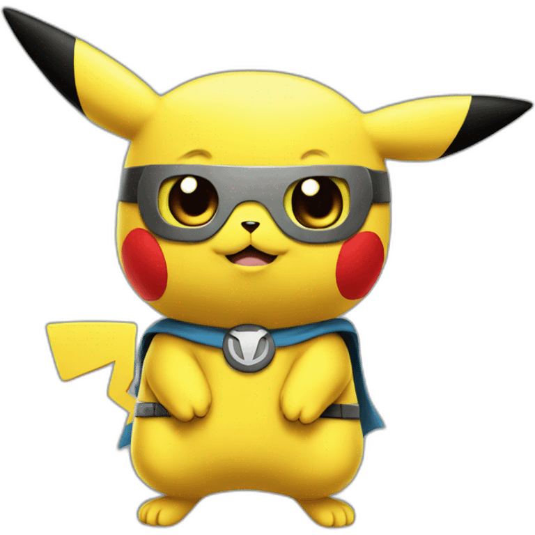 Pikachu super hero emoji