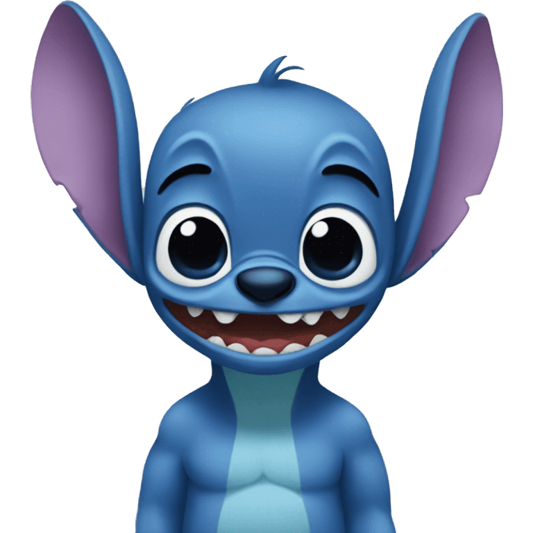 Stich blue emoji