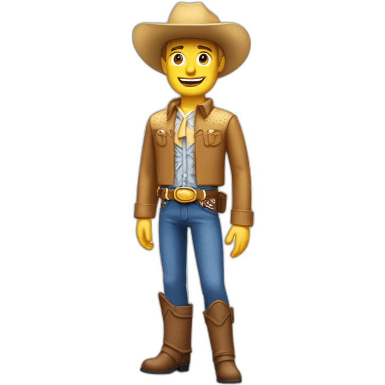 the milkybar kid cowboy but rebranded with weetabix emoji