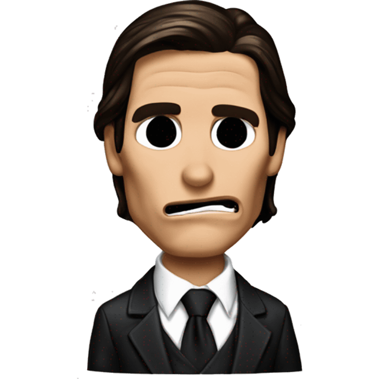 Donald Duck dressed as Patrick Bateman American Psycho Christian Bale emoji