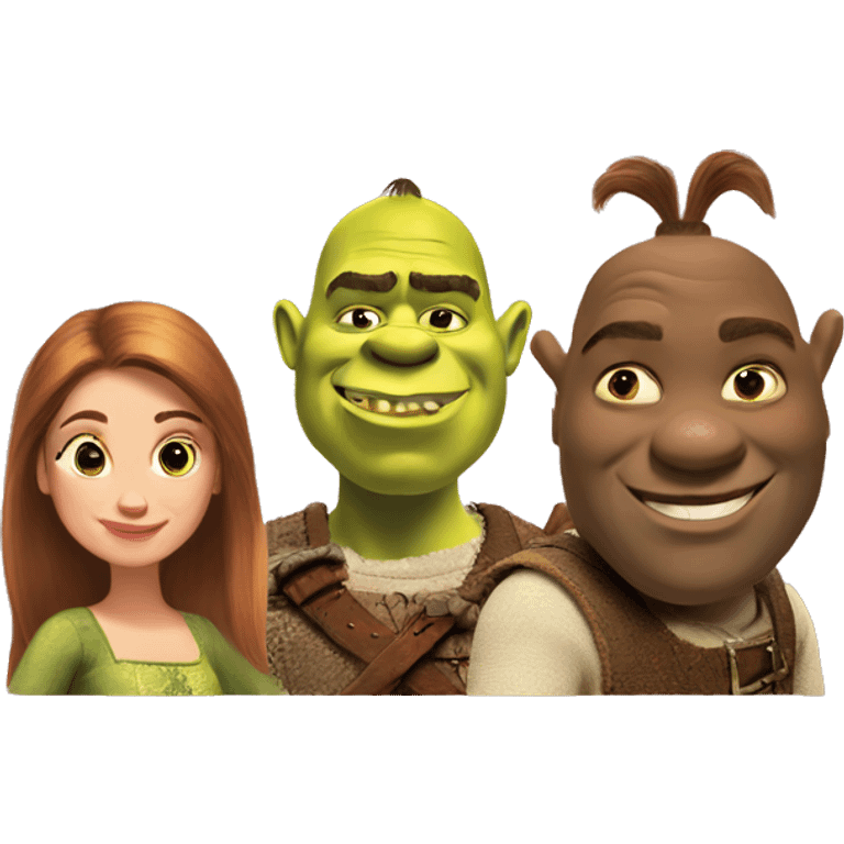 shrek and fiona  emoji