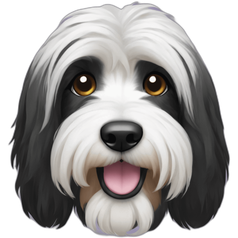 fully black tibetan terrier emoji