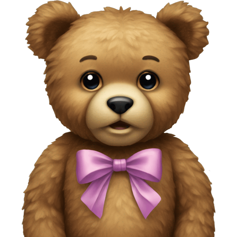 teddy bear with bow emoji